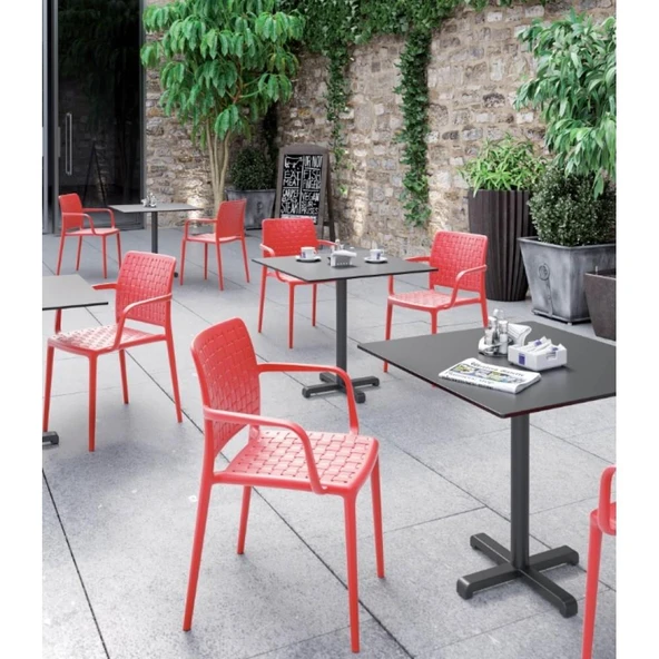 Papatya Fame Koltuk Beyaz - Bahçe Balkon Mutfak Sandalyesi ürün görseli 1