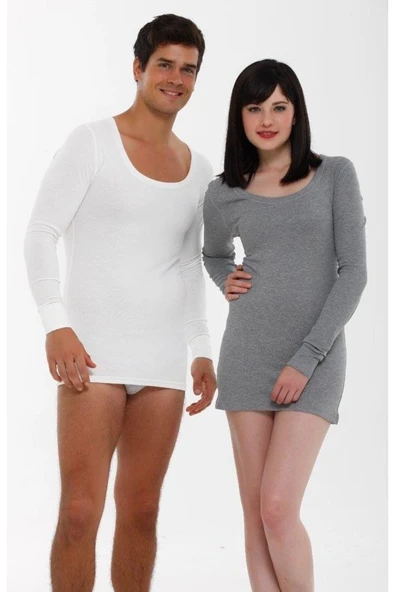 Aqua Cm2512 Termal Açık Yaka Uzun Kol Fanila ürün görseli 1