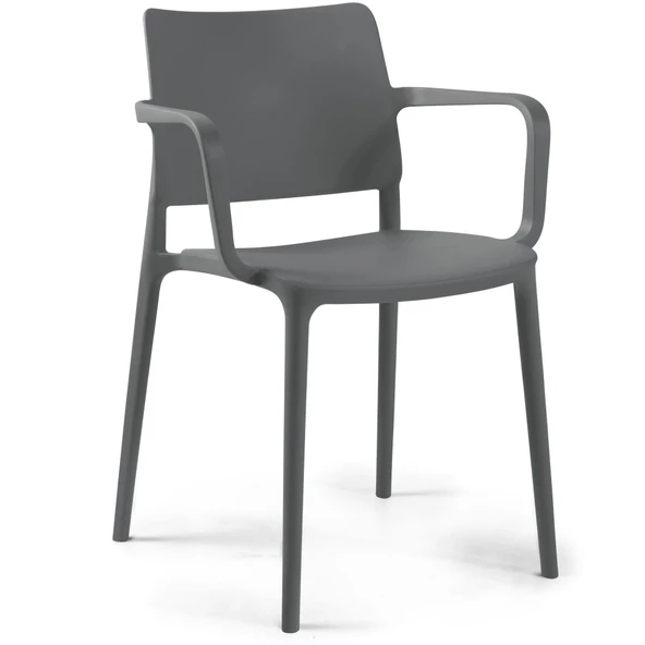 Papatya Joy Koltuk Küllü Kahve - Kolçaklı Bahçe Balkon Mutfak Sandalyesi - Resim 6