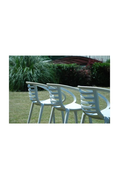 Papatya Mambo Koltuk Beyaz -  Bahçe Balkon Mutfak Sandalyesi ürün görseli 1