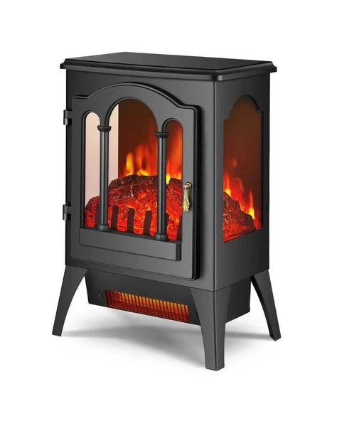 Reyo Stove Hatti 1950W Ayaklı Elektrikli Şömine - Resim 4