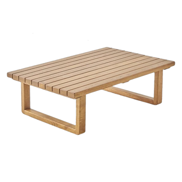 Bahçeme Oslo Ahşap Sehpa 120x74x37 cm - Kestane Grubu Bahçe Balkon Sehpası - Resim 2