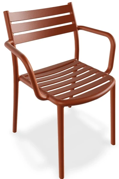 Papatya Hisar Koltuk Servi Yeşil - Plastik Bahçe Balkon Mutfak Sandalyesi - Resim 7