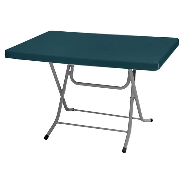 Bahçeme Charon 70x110 Masa - Metal Ayaklı Plastik Bahçe Balkon Masası - Resim 4