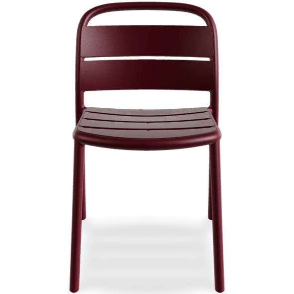 Papatya Balat Koltuk Lal Kırmızı - Plastik Bahçe Balkon Mutfak Sandalyesi - Resim 5