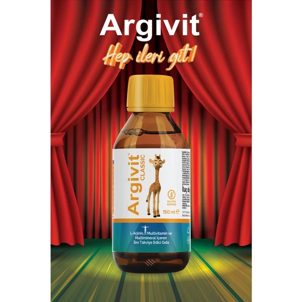 Argivit Classic L-Arjinin, Multivitamin ve Multimineral İçeren Sıvı 150 ml - Portakal ve Vanilya Aromalı - Resim 5