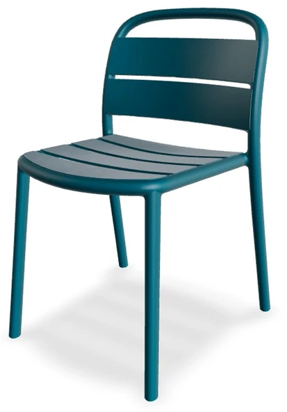 Papatya Balat Koltuk 2li Paket Açık Gri - Plastik Bahçe Balkon Mutfak Sandalyesi - Resim 10