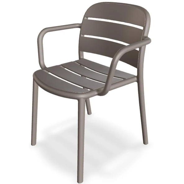 Papatya Beykoz Koltuk Servi Yeşil - Plastik Bahçe Balkon Mutfak Sandalyesi - Resim 8