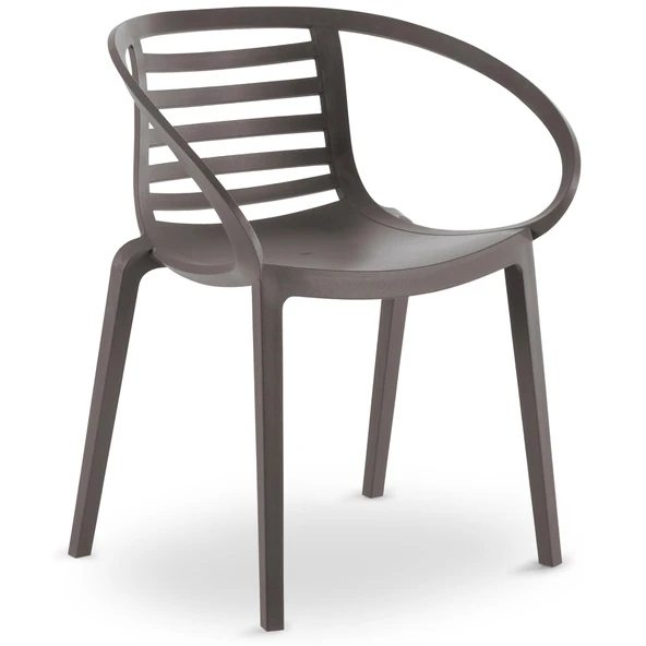 Papatya Mambo Koltuk Beyaz 4lü Paket - Bahçe Balkon Mutfak Sandalyesi - Resim 4