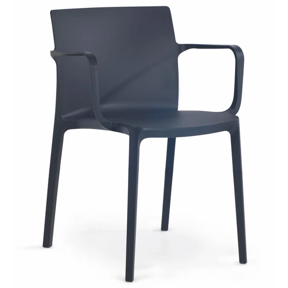 Papatya Evo Plastik Koltuk Turkuaz - Bahçe Balkon Mutfak Sandalyesi - Resim 2