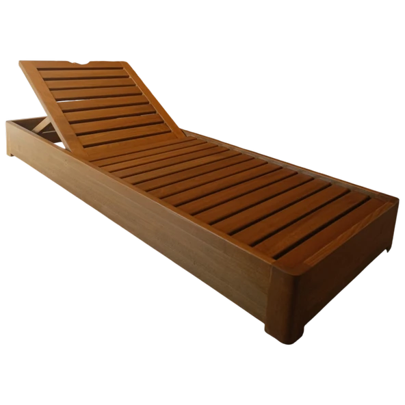 Bahçeme Malta Ahşap Şezlong - Masif Kayın - Plaj Havuz Bahçe Şezlongu - Resim 7