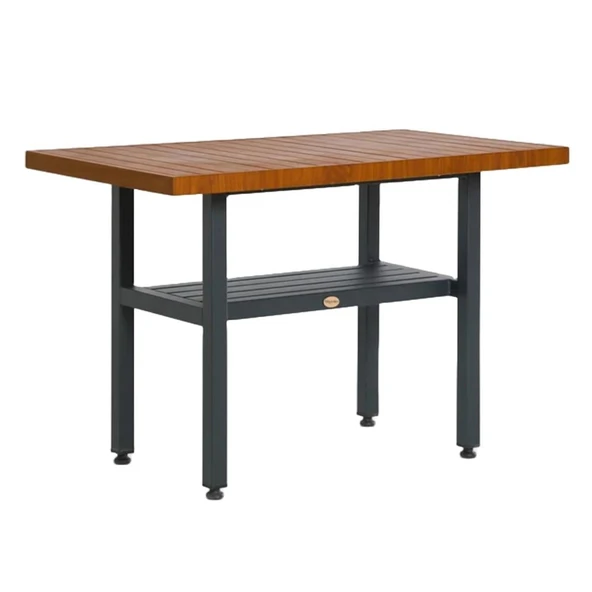 Bahçeme Çamlıca Alüminyum Bahçe Balkon Masası 65x110 - İstenilen Ölçülerde Üretim - Resim 8