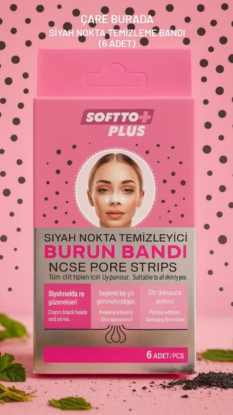 Siyah Nokta Temizleyici Burun Bandı (×6 Adet) ürün görseli 1