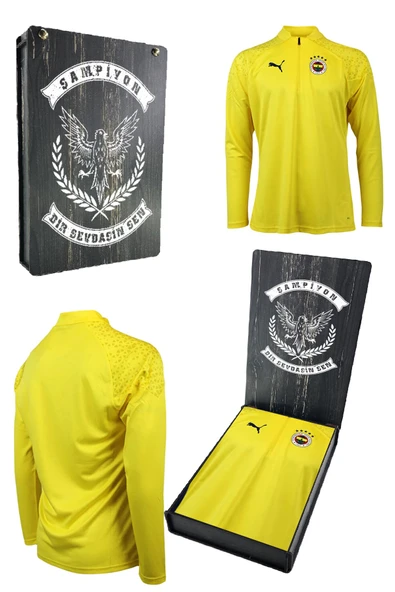 Fenerbahçe Orijinal Lisanslı 23/24 A Takım Lazer Kutulu Futbolcu Yarım Fermuar Sweat ürün görseli