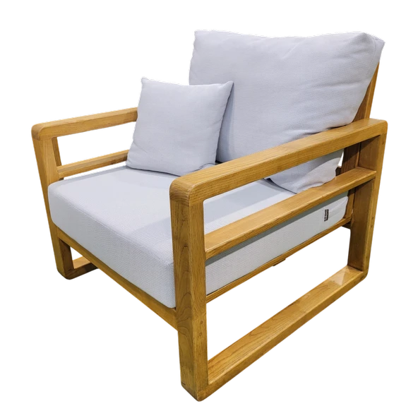 Bahçeme Nişantaşı (Mykanos) Bahçe Koltuk Tekli - Kestane İç Ve Dış Mekan Koltuğu (Minderli) - Resim 5