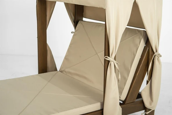 Mobeva Vendy Çocuk Şezlong - Bahçe Teras Balkon Şezlongu - Çam Masif Ahşap - Resim 5