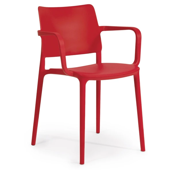 Papatya Joy Koltuk Siyah - Kolçaklı Bahçe Balkon Mutfak Sandalyesi - Resim 3