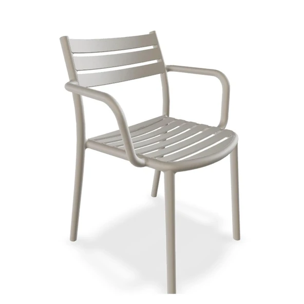 Papatya Hisar Koltuk Antrasit - Plastik Bahçe Balkon Mutfak Sandalyesi - Resim 10