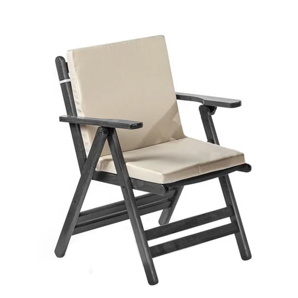 Bahçeme Sandalye  Minderi London Düz Model - Oturum: 49x46x5 Sırt: 49x46x5 Mavi ürün görseli 1