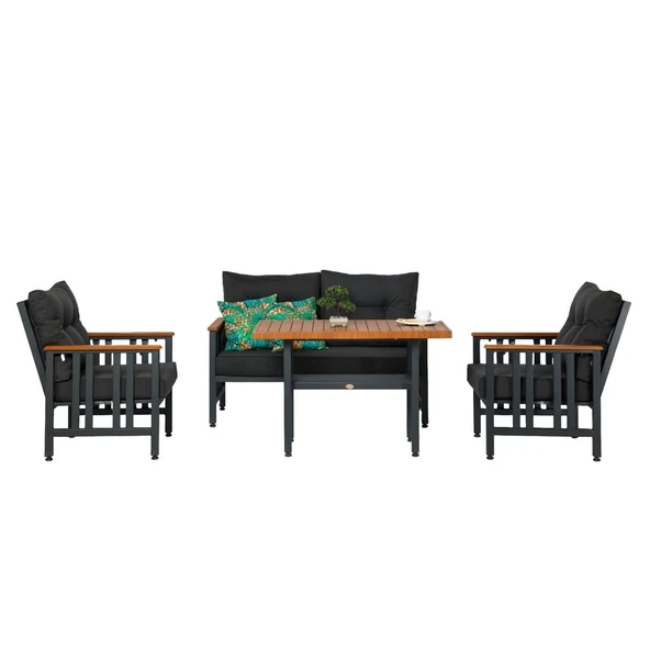 Bahçeme Çamlıca Alüminyum Bahçe Koltuğu üçlü - İstenilen Ölçülerde Üretim - Resim 9