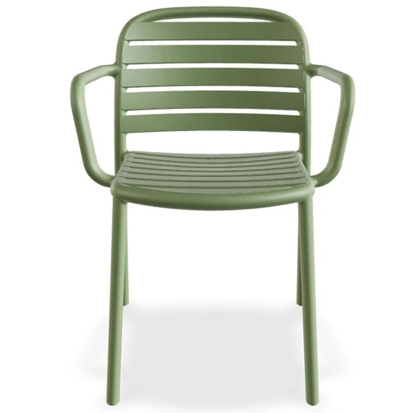 Papatya Tarabya Koltuk Fırtına Gri- Plastik Bahçe Balkon Mutfak Sandalyesi - Resim 2