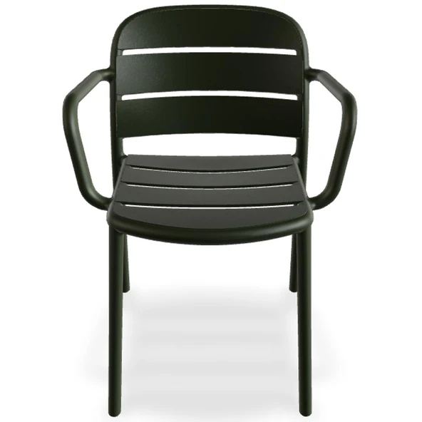 Papatya Beykoz Koltuk Açık Gri - Plastik Bahçe Balkon Mutfak Sandalyesi - Resim 4