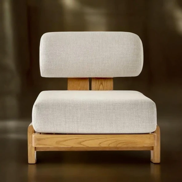 Bahçeme Tokyo Ahşap Oturma Grubu Minderli - Masif Kestane 6 Kişilik Koltuk Takımı - Resim 6