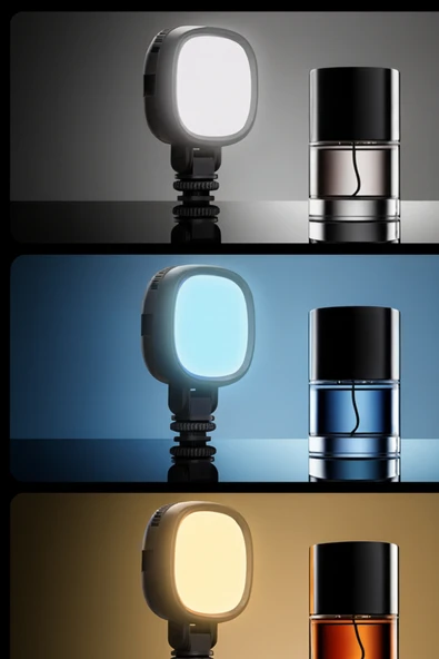 Taşınabilir Şarjlı Cep Telefonu&Kamera Selfi Işık Klipsli Güçlü Tiktok Youtube Çekim Işığı 10 Renk - Resim 3