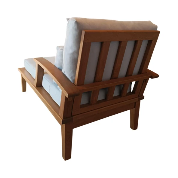 Bahçeme İstanbul Ahşap Şezlong - Masif Kayından Plaj Havuz Bahçe Şezlongu - Resim 4