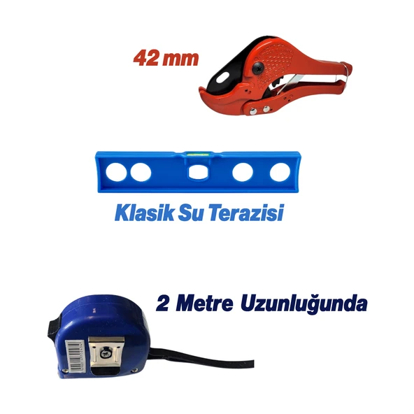 Kaynak Makinesi 1400 W PPRC Pvc Plastik Boru Makası Terazi Pafta Metre Seti 40 mm 32 mm 25 mm 20 mm - Resim 5