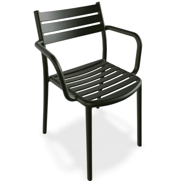 Papatya Hisar Koltuk Açık Gri - Plastik Bahçe Balkon Mutfak Sandalyesi - Resim 8