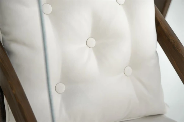 Mobeva Vendy Çocuk Salıncak Dış Mekan Bahçe, Teras Salıncağı - Ladin Ahşap Krem - Resim 9