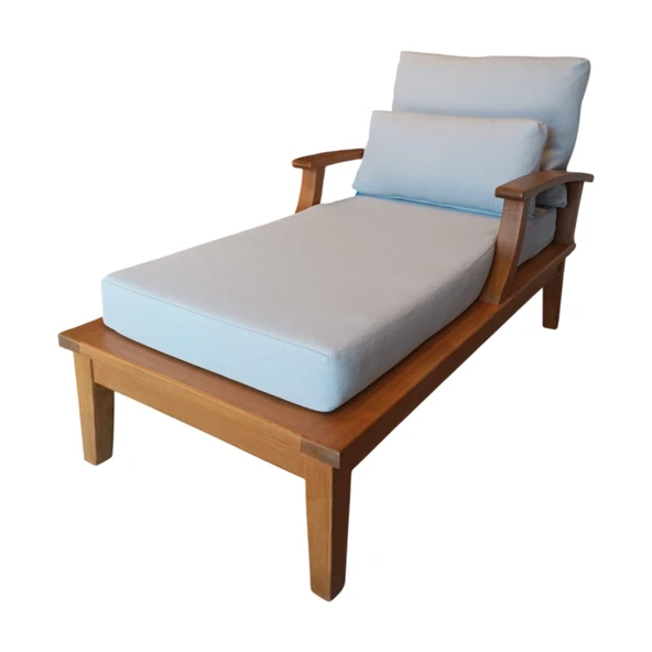 Bahçeme İstanbul Ahşap Şezlong - Masif Kayından Plaj Havuz Bahçe Şezlongu - Resim 3