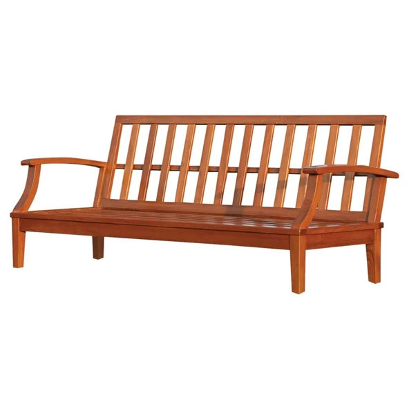 Bahçeme Çengelköy Ahşap Bahçe Koltuk Üçlü - İç Ve Dış Mekan Koltuğu (Mindersiz) ürün görseli 1