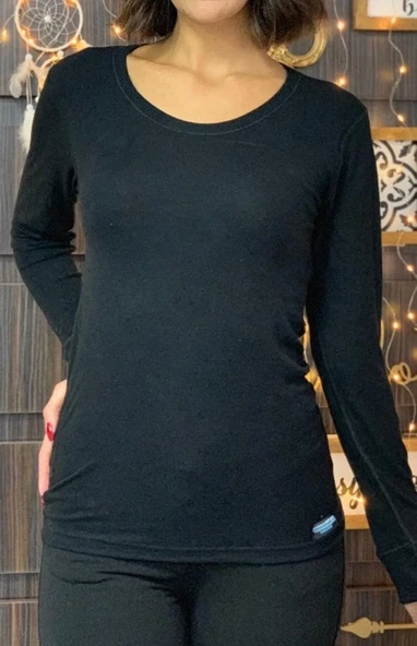 Aqua Cm2512 Termal Açık Yaka Uzun Kol Fanila - Resim 3