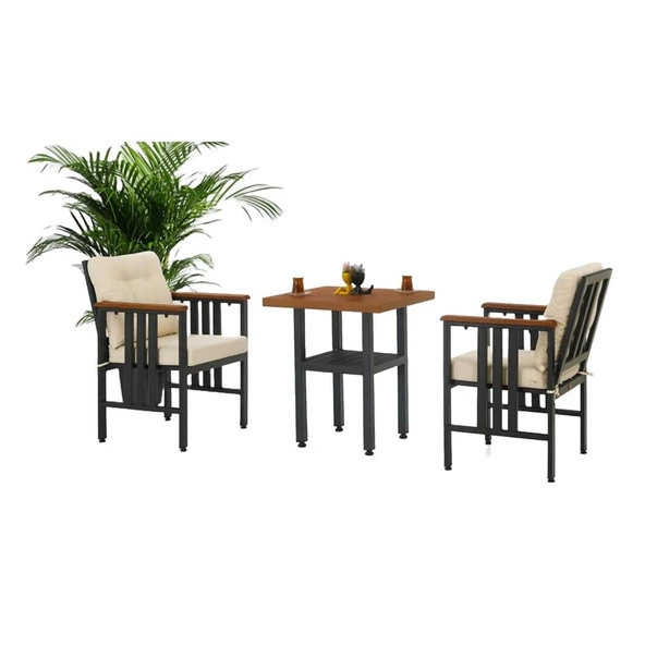 Bahçeme Çamlıca Alüminyum Bahçe Kanepesi İkili - İstenilen Ölçülerde Üretim - Resim 7