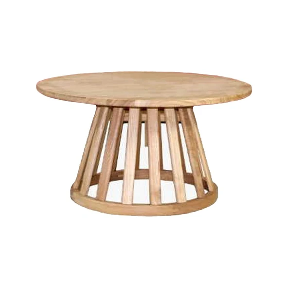 Bahçeme Emirgan (YORK) Ahşap Sehpa 80Lik - Kestane Grubu Bahçe Balkon Sehpası ürün görseli 1