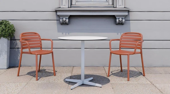 Papatya Tarabya Koltuk Marmara Mavisi 4lü Paket - Plastik Bahçe Balkon Mutfak Sandalyesi - Resim 9