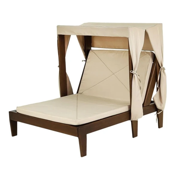 Mobeva Vendy Çocuk Şezlong - Bahçe Teras Balkon Şezlongu - Çam Masif Ahşap - Resim 2