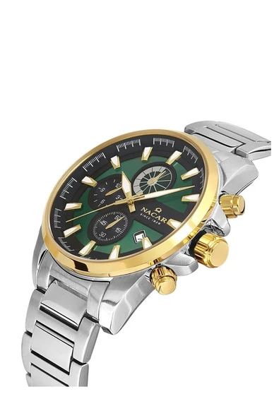 NACAR NC34-291169-CNM SPOR ERKEK KOL Saati (PASLANMAZ ÇELİK) - Resim 2