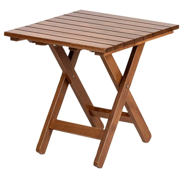 Bahçeci Atina 50X70 Katlanır Ahşap Bahçe Balkon Sehpası ürün görseli 1