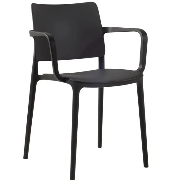 Papatya Joy Koltuk Turuncu - Kolçaklı Bahçe Balkon Mutfak Sandalyesi - Resim 4