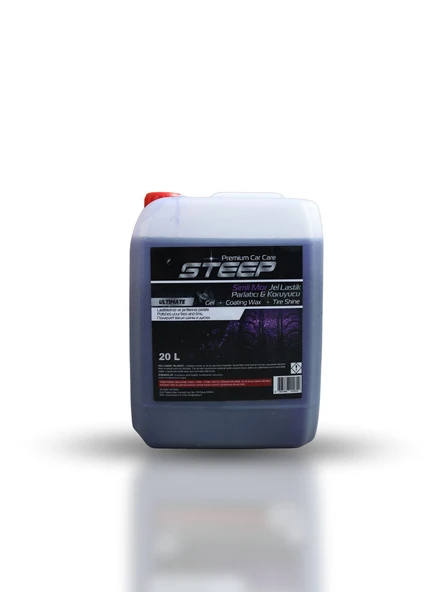 STEEP Ultimate Simli Jel Lastik Parlatıcı Mor 20 Lt ürün görseli 1