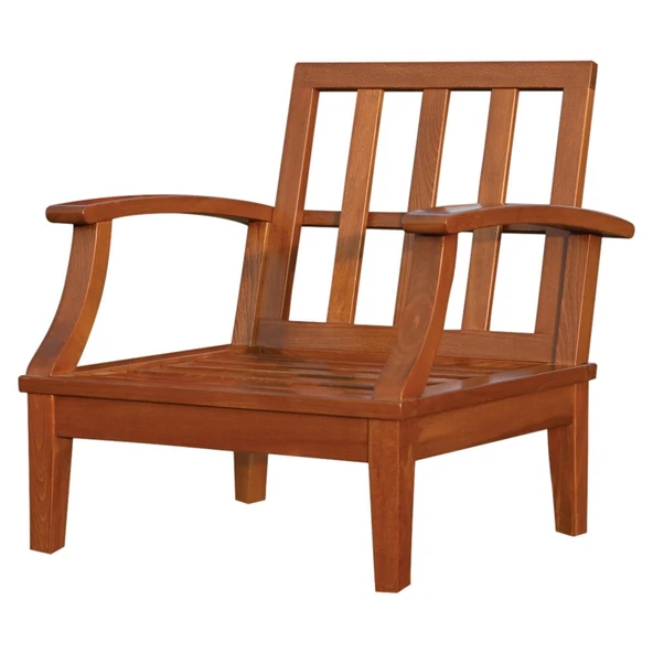 Bahçeme Çengelköy Ahşap Bahçe Koltuk Tekli - İç Ve Dış Mekan Koltuğu (Mindersiz) - Resim 2