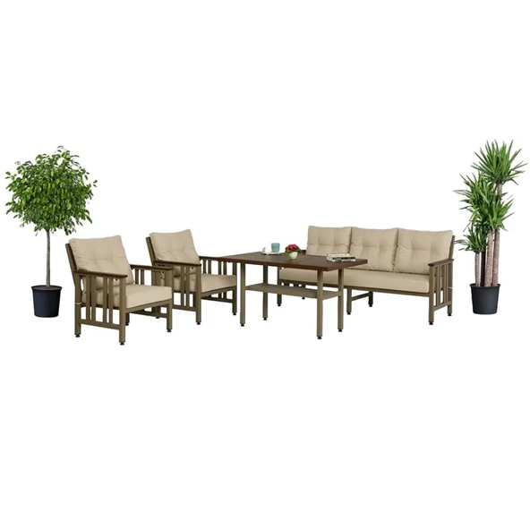 Bahçeme Çamlıca Alüminyum Bahçe Koltuğu Tekli - İstenilen Ölçülerde Üretim - Resim 8