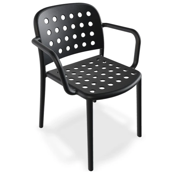 Papatya Bomonti Koltuk Servi Yeşil 4lü Paket - Plastik Bahçe Balkon Mutfak Sandalyesi - Resim 10