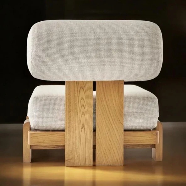 Bahçeme Tokyo Bahçe Koltuk İkili - Kestane İç Ve Dış Mekan Koltuğu (Minderli) - Resim 7