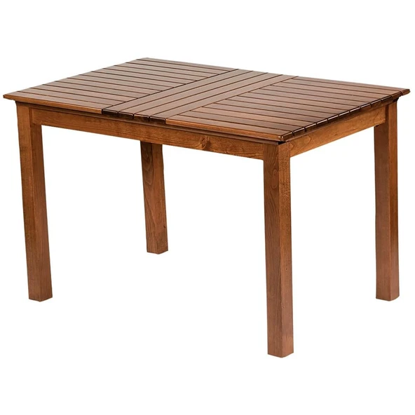 Bahçeme Antalya S Ahşap Bahçe Balkon Seti: 80x120 Masa + 6 Sandalye (2+2+1+1) - Resim 10