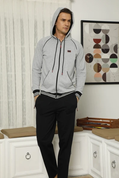 Kocabey 7208 Erkek Kapişonlu Eşofman Takım - Resim 3