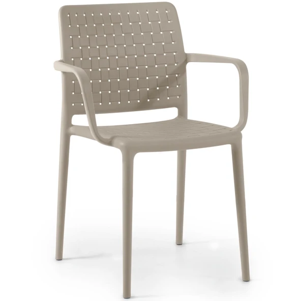 Papatya Fame Koltuk Beyaz 4Lü Paket - Bahçe Balkon Mutfak Sandalyesi - Resim 6